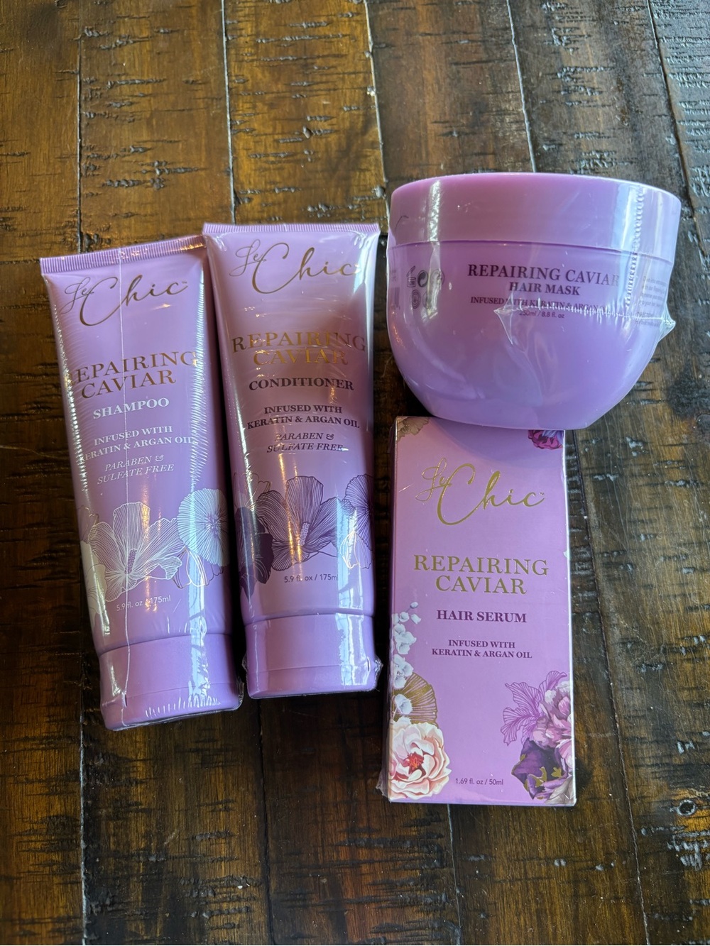 chic Repairing Caviar Hair Care Set - Lavender